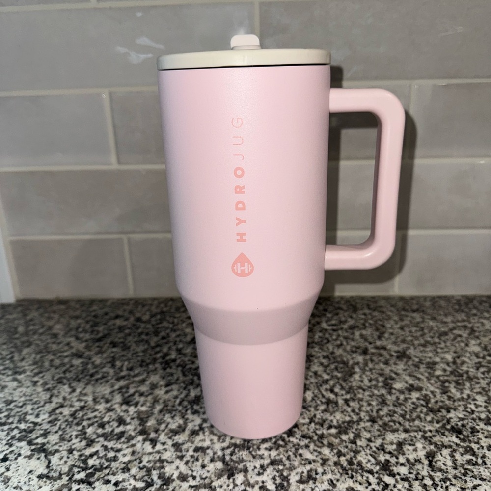 HydroJug Blush Pink Mug with Cream Lid